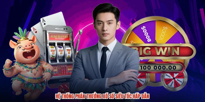 Hệ thống phần thưởng xổ số siêu tốc hấp dẫn